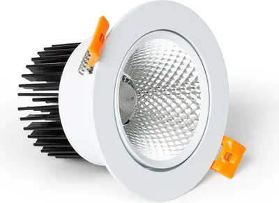 Produktbild von LED Downlight Einbaustrahler 12W Rund COB CRI90 Ausschnitt Ø 90 mm No Flicker 4000K Neutralweiß