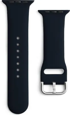 Image de Bracelet en silicone pour Watch Ultra 8/7/6/5/4/3/2/Se 49/45/44/42Mm Noir