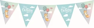 Produktbild von Fuchs Fox Happy Birthday Banner 326 cm