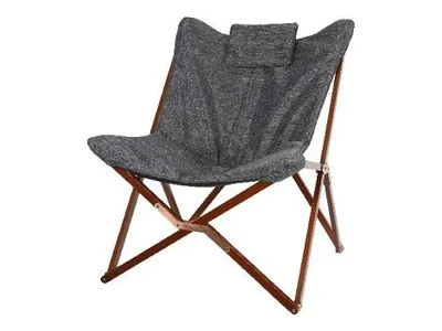 Produktbild von Schmetterlingsstuhl Stuhl Sessel Faltstuhl Regie Stuhl 73x85x98cm grau