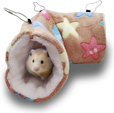 Obrázok produktu pre Sieť na odpočinok pre malé zvieratá, hnedá, vhodná pre morčatá, hlodavce, činčily a fretky