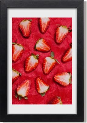 Produktbild von Bild 20x30 MDF-Rahmen, Wandkunst Erdbeeren