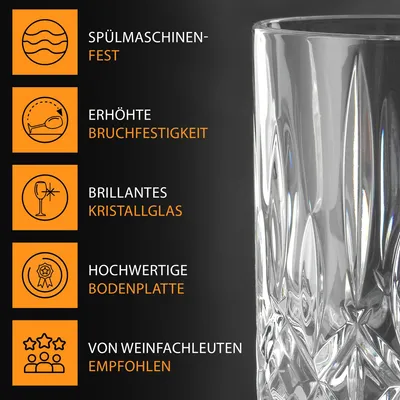 Likörgläser 4er-Set Kristallglas 57 ml Noblesse