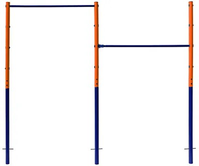 Produktbild von Best Sporting 61393 Doppel-Turnreck Tina Spielplatz blau/orange/blau