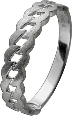 Produktbild von Platin 950 Kettenring massiv Cuban Link Chain 18
