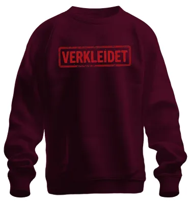 Obrázok produktu pre KOSTÝM Karneval, Fasching, Halloween, cosplay, vtipný uni mikina, bordová, XL