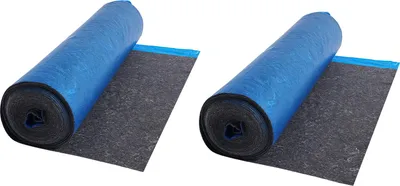 Obrázek produktu pro Nárazová zvuková izolace SucceBuy, 37,2 m², 3 mm podložka pod laminátové podlahy s integrovanou parozábranou, vlákno + PE fólie, tlumení zvuku a hluku pro vinylové a dřevěné podlahy (2 role x 18,6 m²)
