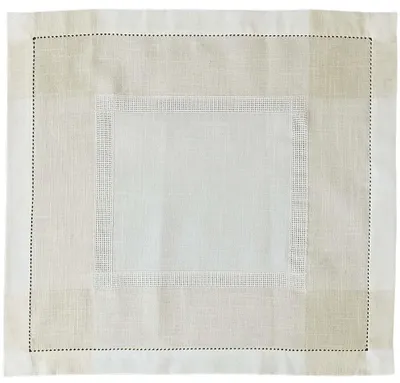 Produktbild von Tischdecke ALMA Leinenoptik mit Hohlsaum Polyester 60 x 60 cm
