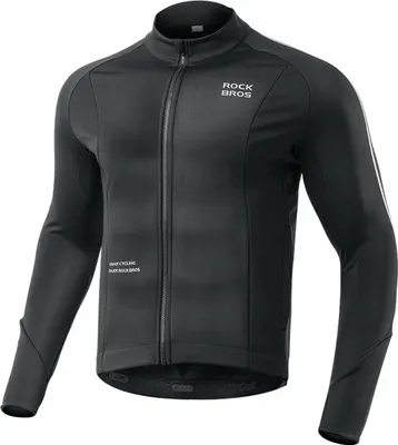 Obrázok produktu pre Rockbros Cyklistické tričko s dlhým rukávom jeseň/zima L Pohodlné čierne