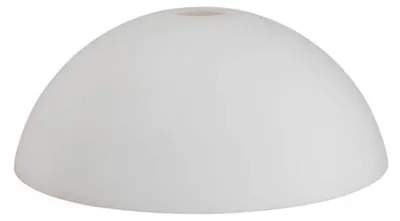 Image de Abat-jour en verre blanc mat, diamètre 300 mm. Verre pour lampe, culot E27, verre de remplacement