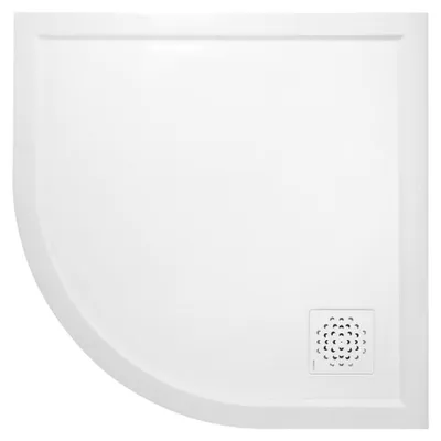Zdjęcie produktu dla XENA brodzik marmurowy, kwadratowy 90x90cm, R550, biały