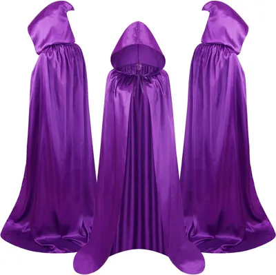 Imagen del producto de Capa vampírica con capucha, de 170 cm, ideal para fiestas de disfraces