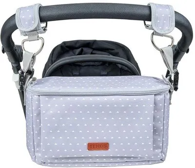 Produktbild von Geräumige Wickeltasche mit Umhängetasche, multifunktionale Baby-Tasche, Organizer für Eltern, Grau, Größe S, ideal für Ausflüge und