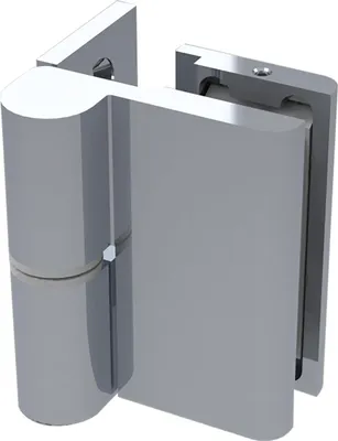 Produktbild von Duschwand Scharnier 8410N HS 90° Glas-Wand, links, Zamak verchromt poliert
