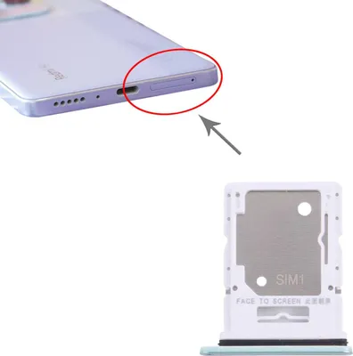 Obrázek produktu pro Pro Xiaomi Redmi Note 14 5G SIM + Micro SD Card Holder Tray Náhradní díl Light Green