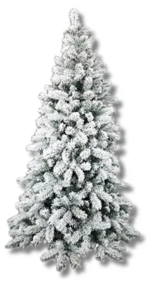 Image de Sapin de Noël enneigé avec branches en PVC Marmolada - H 210 cm