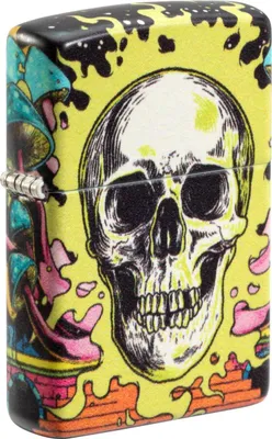 Obrázek produktu pro Zapalova? ZIPPO Color 540° Skull Design 60006760 Glow in The Dark Green