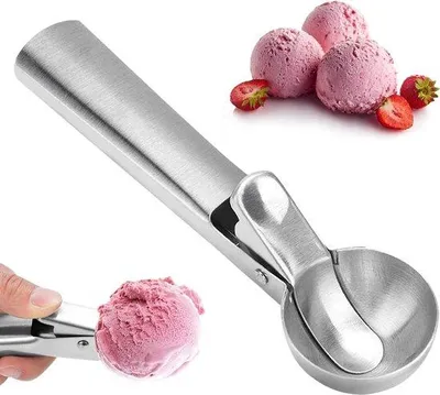 Produktbild von Mit Stahl-Utensilien für Süßigkeiten, Obst, Melonen, Joghurt
