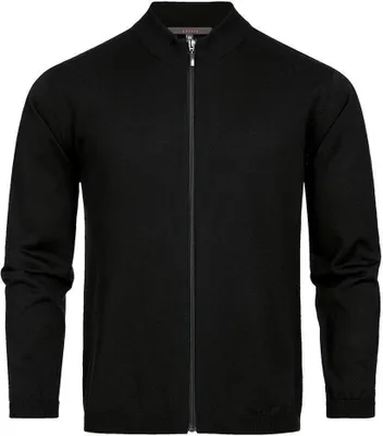 Produktbild von Greiff STRICK Herren Strickjacke Reißverschluss Regular Schwarz XXL