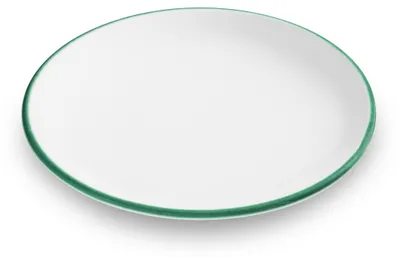 Immagine prodotto di Vetroceramica Gmundner Cerchio verde, Piatto da dessert Coppa (Ø 20 cm)