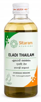 Imagen del producto de Sitaram Ayurveda Eladi Thailam 200 ml - Aceite corporal ayurvédico aromático