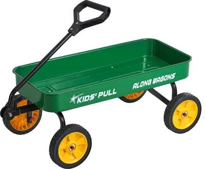 Zdjęcie produktu dla Wózek ręczny dla dzieci - Wózek ręczny - Od 18 miesięcy - Nośność 80 kg - 101 x 48 x 36 cm - Z uchwytem do ciągnięcia - Do ogrodu, na plażę i kemping - Zielony
