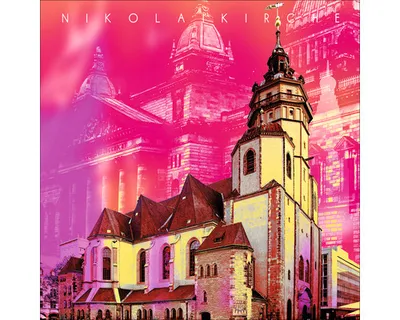 Produktbild von Glasbild Leipzig Nikolaikirche 50x50 cm