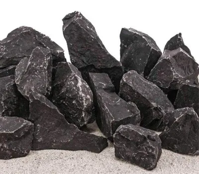 Produktbild von Aquarium Natursteine Dark Black Rock 10 kg Mix Größe S bis L