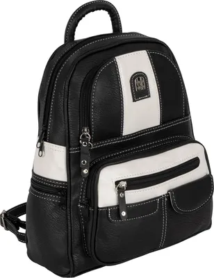 Produktbild von Cityrucksack Damenrucksack Tagesrucksack Stadt Rucksack Bagpack SCHWARZ-WEISS (15130)
