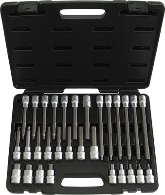 Image de Jeu d'inserts Schraubendreher Steckschlüssel-Set, 1/2"-Antrieb, 30-tlg. 5-19 mm