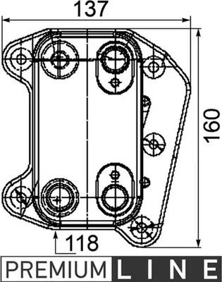 Produktbild von Ölkühler Motoröl MAHLE für MERCEDES C-KLASSE