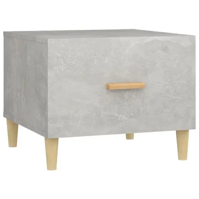 Image de vidaXL Table basse gris béton 50x50x40 m Bois composite