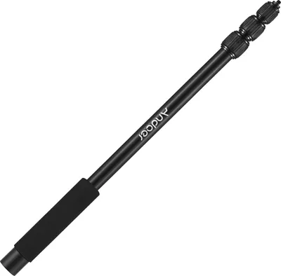 Zdjęcie produktu dla Wysięgnik mikrofonowy Andoer 4-częściowy, wysuwany wysięgnik mikrofonowy ze stopu aluminium do mikrofonów 1/4 cala ze śrubą i gwintem z piankowym uchwytem z blokadą skrętną 45cm-155cm/18in-61in regulowana długość 2kg nośność