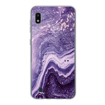 Produktbild von MuchoWow® Handyhülle Schutzhülle Hülle für Samsung Galaxy A10 Naturstein - Glitzer - Luxus Silikon Softcase Handy Hülle - Schutzhülle