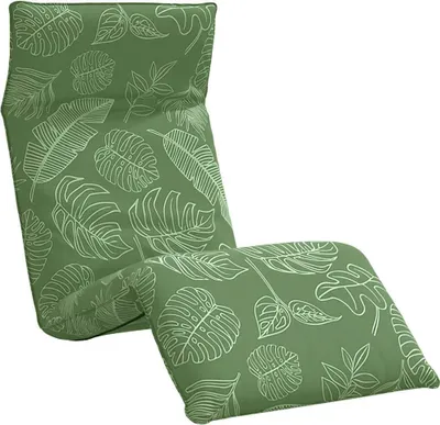 Produktbild von Sonnenliege Klappbar Blattmuster 175x54x8,5 cm Oxford-Gewebe