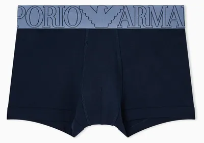 Immagine prodotto di Boxer uomo EMPORIO ARMANI parigamba elastico a vista logato cotone elasticizzato underwear articolo EM000231 AF14978, L, Cotone 95%,Spandex 5%