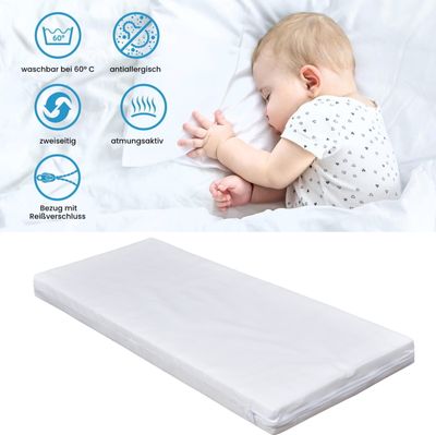 Kinder-Babybett inkl. Alvi Matratze 70x140 deals plus Laken 1st Hand