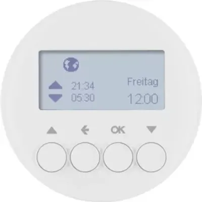 Produktbild von Berker Jalousie-Schaltuhr 85741139 polarweiss glänzend