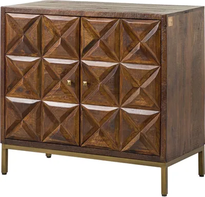 Immagine prodotto di MASSIVMOEBEL24 | credenza in legno di Mango 94x46x86 marrone laccato STILMÖBEL #125