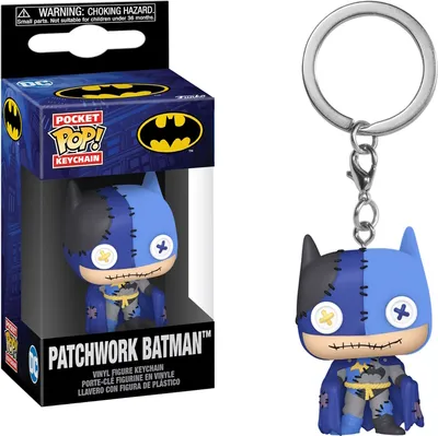 Produktbild von Patchwork Batman Schlüsselanhänger Funko Pocket POP! Keychain