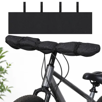 Produktbild von Fahrrad Lenker Abdeckung wasserdicht, 420D Oxford Schutzhaube für Fahrradlenker, Regen- und Staubschutz, Outdoor Fahrrad Zubehör für Garage und Transport
