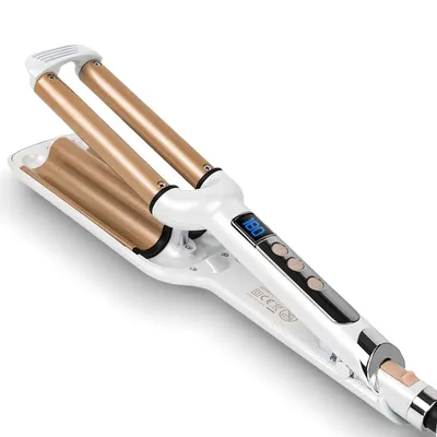 Produktbild von Wellen Lockenstab 3 in 1 Hair Curler 3 Barrel 16mm Keramik Digital LCD 230°C Schnellaufheizung 65W