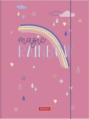 Image de BRUNNEN 1047030222 Chemise Magic Rainbow, A3, hauteur max. de remplissage : 10 mm, rose