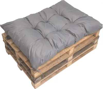 Produktbild von Palettenkissen 120×80 cm – Bequemes Sitzkissen für Palettensofa und Gartenlounge Palettenkissen  Grau Gartenkissen, palettenkissen outdoor