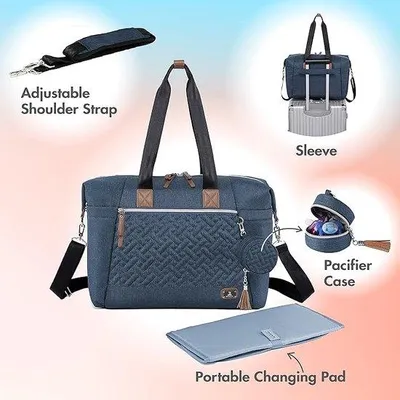 Produktbild von Große Reise-Babtasche, multifunktional, marineblauw