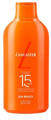 Obrázok produktu pre Lancaster Sun Beauty Body Milk SPF 15, Opaľovacie mlieko, Telo, Fľaša, Opravovanie, Univerzálna pleť, 400 ml