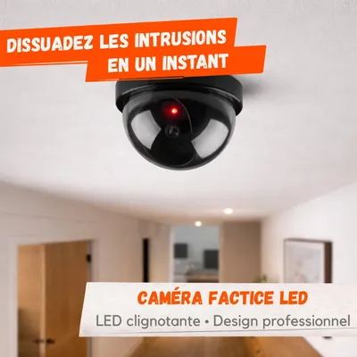 Image de Caméra Factice LED – Effet Sécurité Réaliste