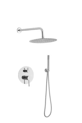 Immagine prodotto di WEBO Thermostatisch Inbouw Regendouche - Valencia - Luxe Douchekop - Set completo con doccetta - Cromo