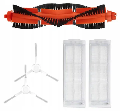 Produktbild von Zubehörset für Xiaomi Vacuum Mop Pro - 5 Teile - Für Viomi V2 V3 - Hauptbürste, 2 Filter, 2 Seitenbürsten