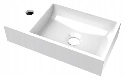Zdjęcie produktu dla Umywalka Naszafkowa/Wisząca Biała Prostokątna Klepsy 40 X 22 X 8,5 Cm